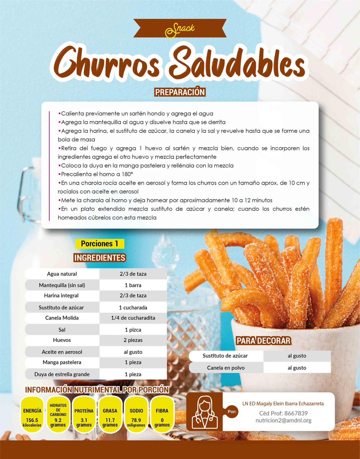 Churros saludables