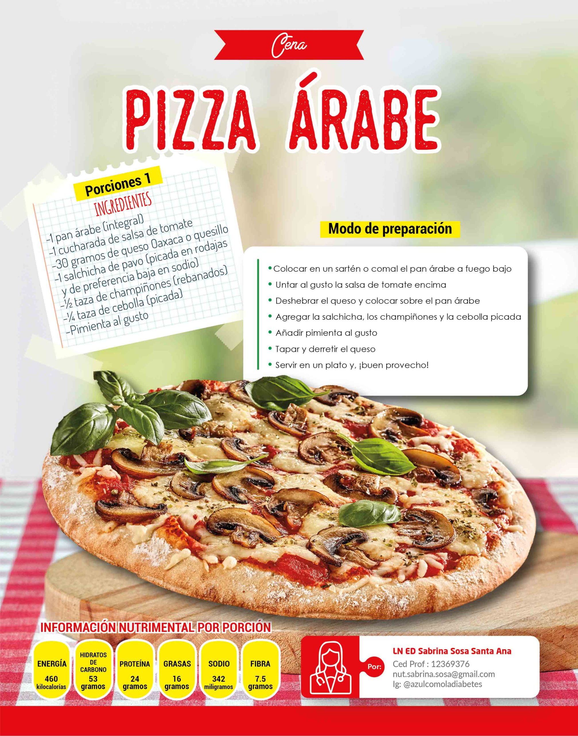 Deliciosa Receta Pizza Árabe