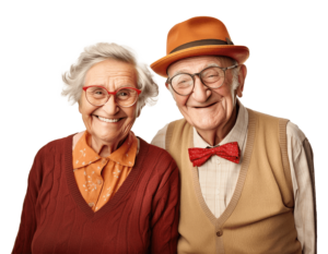 Pareja de adultos mayores